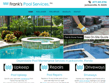 Tablet Screenshot of frankspoolservicesinc.com